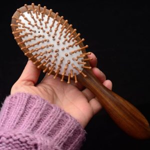 Original Green sandalwood hairbrush.