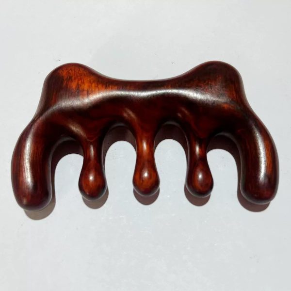 Horn Cat rosewood Ear Comb