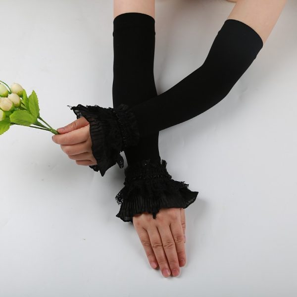 Silk Summer Lace Gloves.