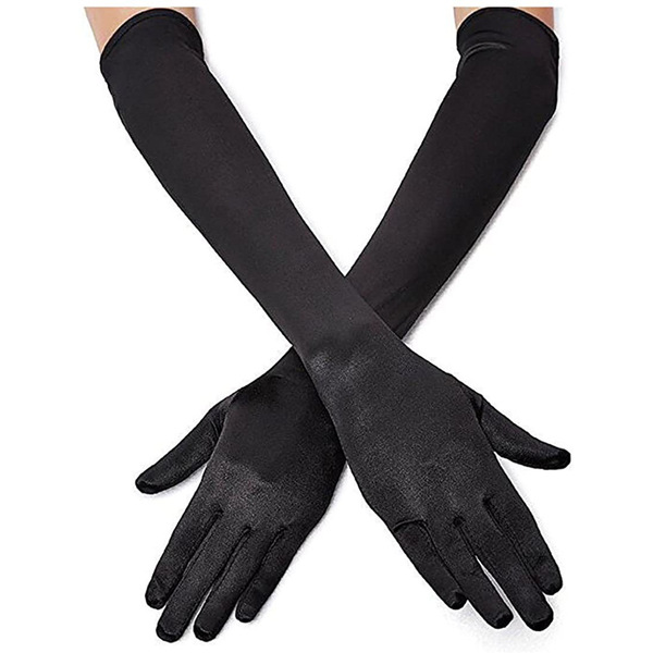 Glossy Long Gloves