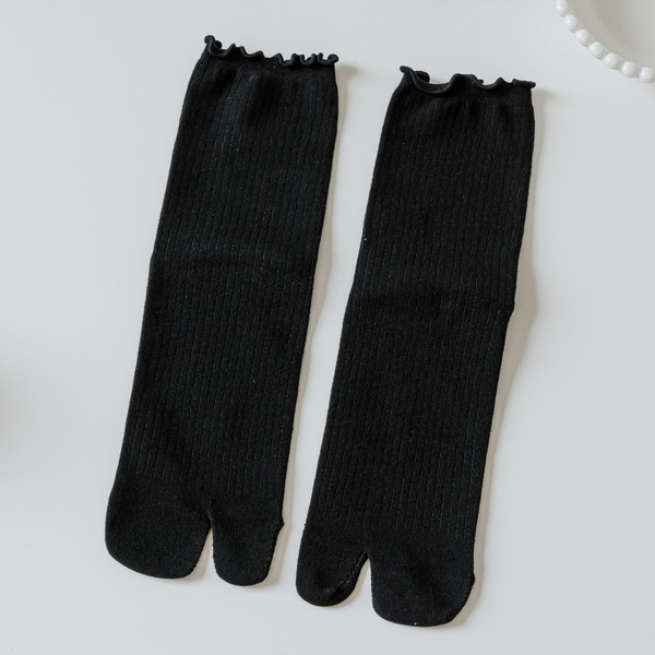 Lace Cotton Two-toe  Socks