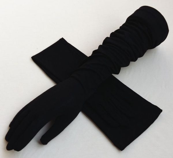 Skin friendly soft ac cotton long Gloves.