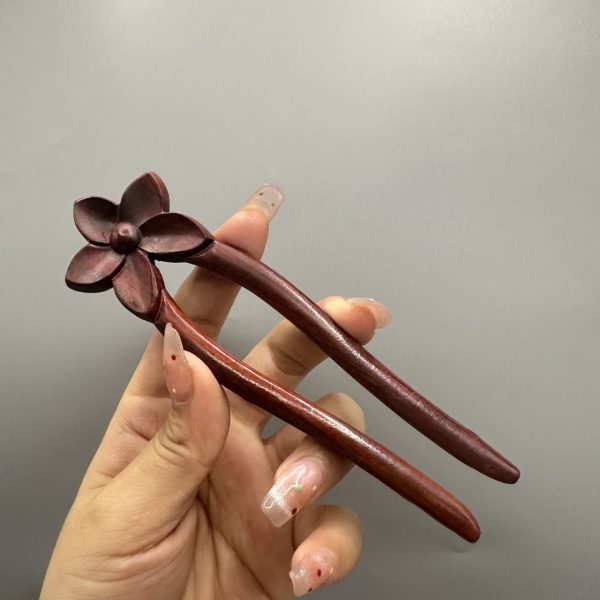 Versatile Flower Wooden Hairpin.