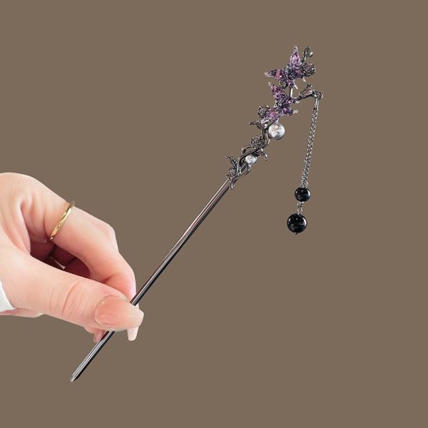 8. Purple double disc tassel