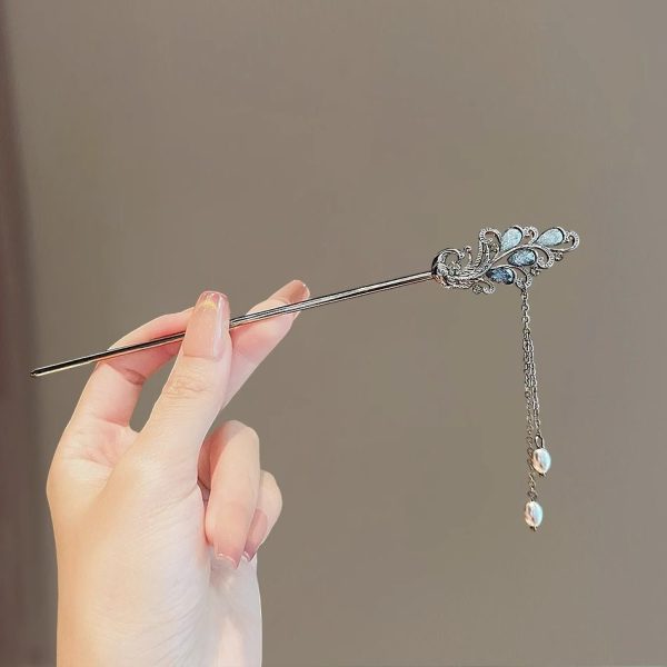 10. Glazed peacock tassel