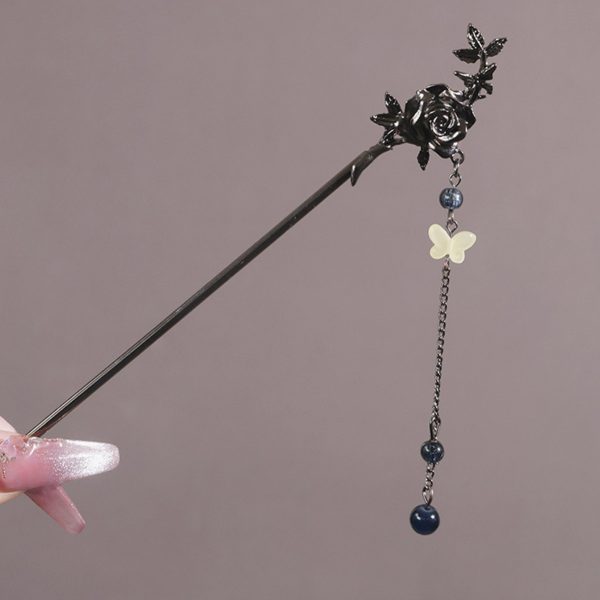 04. Rose butterfly pendant
