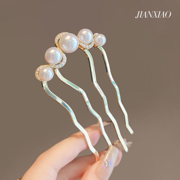 27.Rhinestone pearl gold