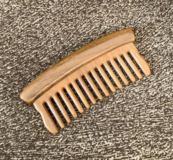 Green Sandalwood Travel Hair Comb