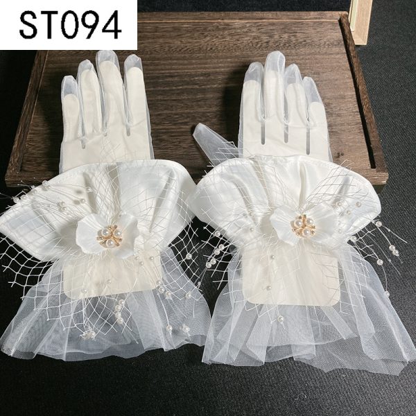 Satin Silk Bridal Wedding Gloves For Bride