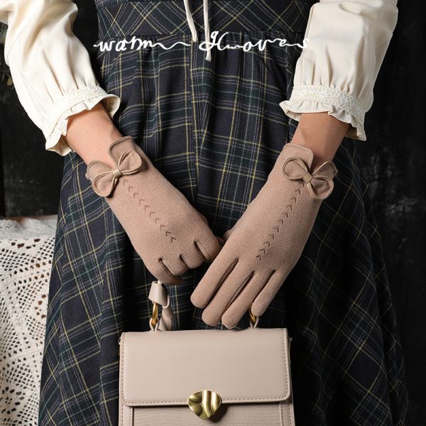 Casual Style Office Lady Winter Gloves
