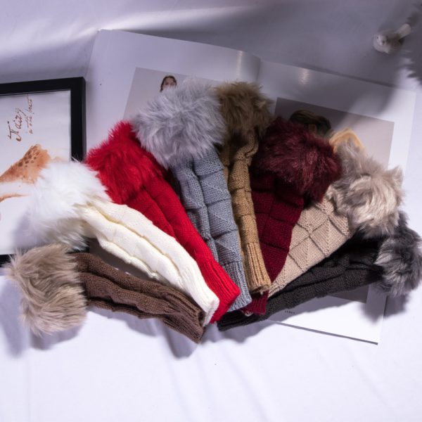 Korean Style half finger Medium Size Wool Gloves